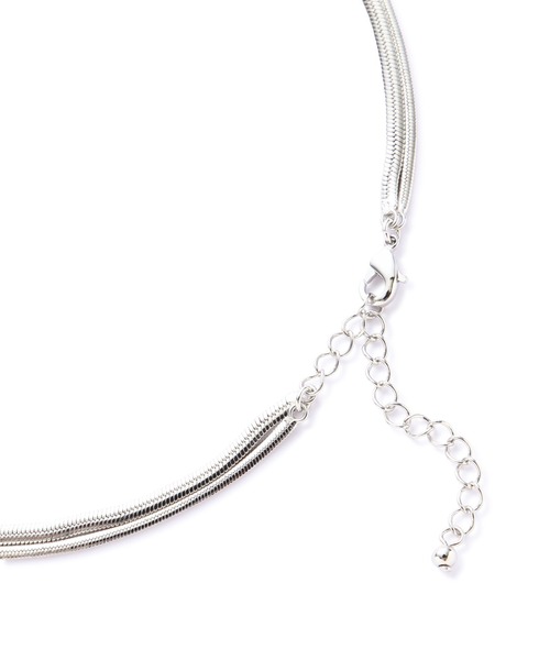 N.（N. Natural Beauty Basic）（エヌエヌナチュラルビューティーベーシック）の「２連チェーンネックレス（ネックレス・レディース・シルバー/ゴールド・FREE）」の6枚目の写真