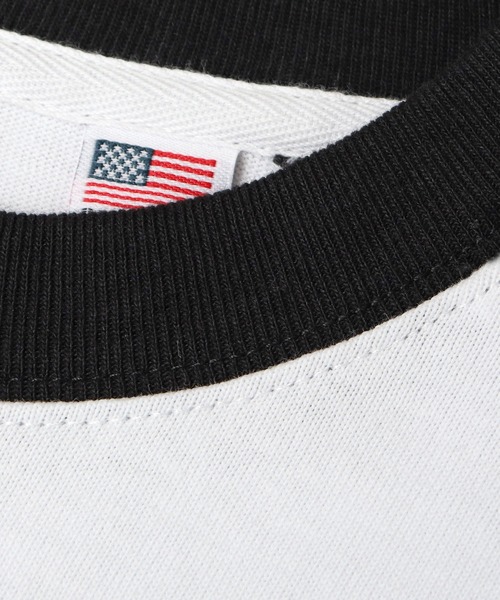 Goodwear(グッドウェア)の「Goodwear / グッドウェア / USAコットン 配色 ラグラン袖 スーパービッグ ロングスリーブ Tシャツ / ラグランスリーブ / ロンT / 長袖 / スーパービッグシルエット(Tシャツ/カットソー・メンズ・ブラック/ブラウン/カーキ・M/L)」の16枚目の写真