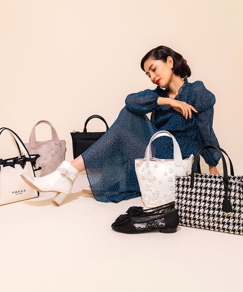 TOCCA(トッカ)の「PUZZLE BAG バッグ(トートバッグ・レディース・ブラック系・F)」の2枚目の写真