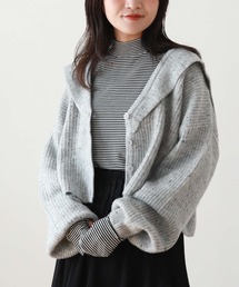 カラーネップセーラー衿ニット