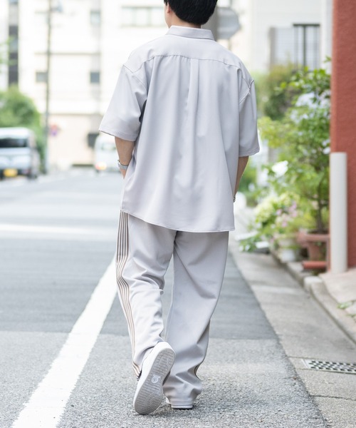 13】ワンポイント刺繍 ジャージー トラックパンツ（その他パンツ
