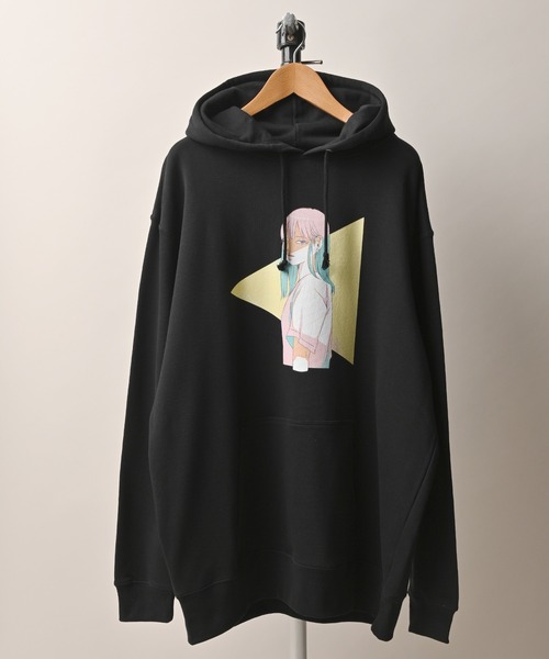 ONE DAY KMC (ワンデイケーエムシー)の「DEPROID / DEPROID×itaru Dagging girl P/O PK(パーカー・レディース・ホワイト/チャコール/ブラック・FREE)」の2枚目の写真