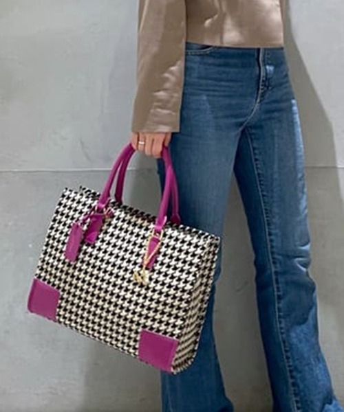 Samantha Thavasa（サマンサタバサ）の「サマンサ ピエドプル トートバッグ 大サイズ（トートバッグ・レディース・ワインレッド/プラム/ダークブラウン・FREE）」の2枚目の写真