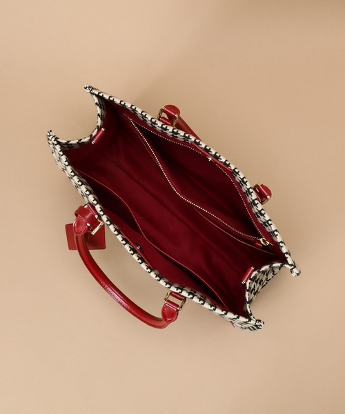 Samantha Thavasa（サマンサタバサ）の「サマンサ ピエドプル トートバッグ 大サイズ（トートバッグ・レディース・ワインレッド/プラム/ダークブラウン・FREE）」の7枚目の写真