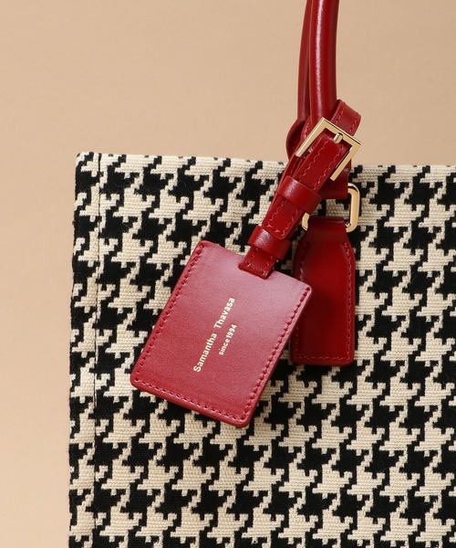 Samantha Thavasa（サマンサタバサ）の「サマンサ ピエドプル トートバッグ 大サイズ（トートバッグ・レディース・ワインレッド/プラム/ダークブラウン・FREE）」の6枚目の写真