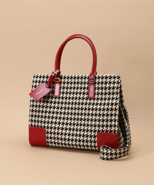 Samantha Thavasa（サマンサタバサ）の「サマンサ ピエドプル トートバッグ 大サイズ（トートバッグ・レディース・ワインレッド/プラム/ダークブラウン・FREE）」の9枚目の写真