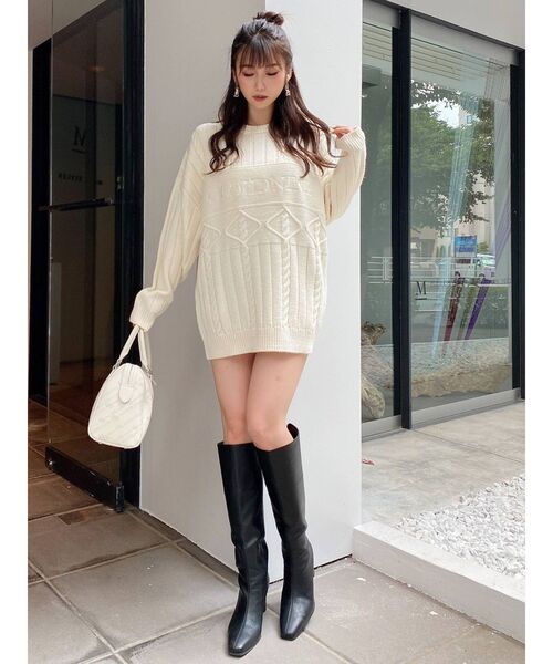 GYDA（ジェイダ）の「GYDA MONOGRAM PATTERN ボストンバッグ（ボストンバッグ・レディース・ブラック/アイボリー・FREE）」の12枚目の写真