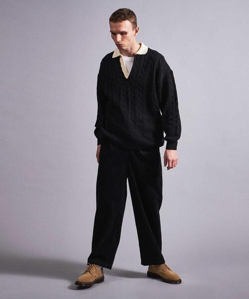 MONKEY TIME（モンキータイム）の「＜monkey time＞ CORDUROY 1P WIDE PANTS/パンツ（その他パンツ・メンズ・ブラック/ターコイズブルー・S/M/L）」の17枚目の写真