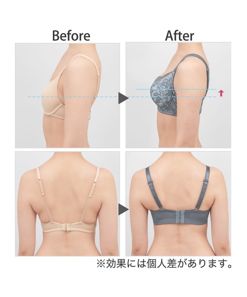 BRADELIS NEWYORK(ブラデリスニューヨーク)の「クイックサポートブラ22A1 ブラデリス グラマー向け(ブラジャー・レディース・ブルー/ダークブラウン/ピンク・F75/F80/F85/G75/G80/G85/H75/H80/H85)」の12枚目の写真