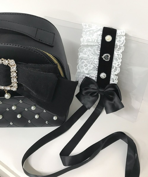 ROJITA(ロジータ)の「ビジュパール付きサイドリボンヘッドドレス(その他ヘアアクセサリー・レディース・ホワイト/ブラック・FREE)」の1枚目の写真