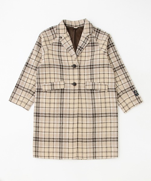 petit main(プティマイン)の「【リンク】チェスターコート(チェスターコート・キッズ・ライトブルー/マルチ・S/M)」の1枚目の写真