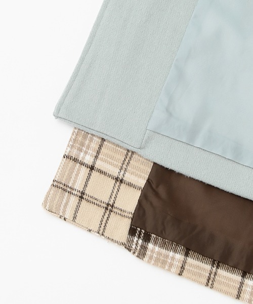 petit main(プティマイン)の「【リンク】チェスターコート(チェスターコート・キッズ・ライトブルー/マルチ・S/M)」の11枚目の写真