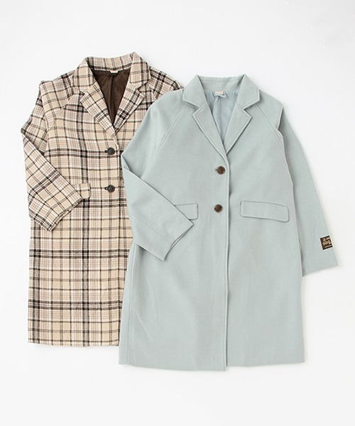 petit main(プティマイン)の「【リンク】チェスターコート(チェスターコート・キッズ・ライトブルー/マルチ・S/M)」の13枚目の写真