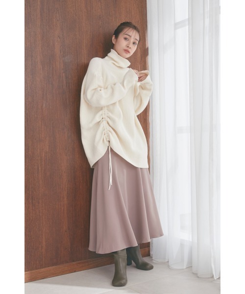 N WITH.（エヌウィズ）の「ドロストタートルニット（ニット/セーター・レディース・ブラウン/ホワイト/ブラック・FREE）」の19枚目の写真