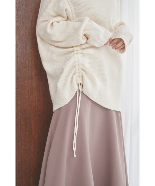 N WITH.（エヌウィズ）の「ドロストタートルニット（ニット/セーター・レディース・ブラウン/ホワイト/ブラック・FREE）」の21枚目の写真