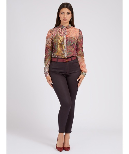 Guess（ゲス）の「Eco Clouis Sheer Printed Blouse（シャツ/ブラウス・レディース・その他・X-SMALL/MEDIUM/SMALL/LARGE）」の2枚目の写真