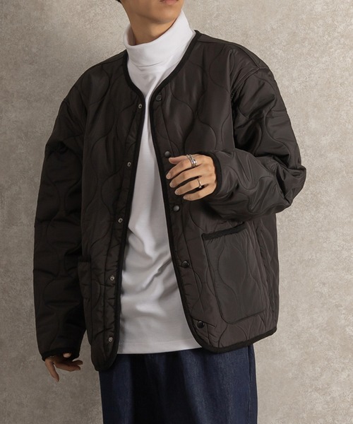 SlashDate（スラッシュデイト）の「ノーカラーキルティングジャケット