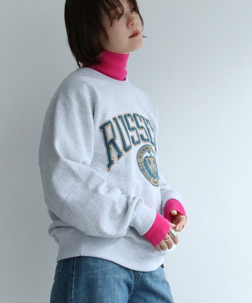 notch.（ノッチ）の「タートルネックロングスリーブニット（ニット/セーター・レディース・グリーン/ブラック/ブラウン/オフホワイト/パープル/オレンジ/ピンク・M）」の6枚目の写真