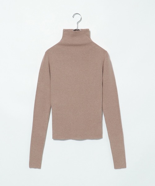 notch.（ノッチ）の「タートルネックロングスリーブニット（ニット/セーター・レディース・グリーン/ブラック/ブラウン/オフホワイト/パープル/オレンジ/ピンク・M）」の13枚目の写真
