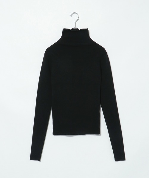 notch.（ノッチ）の「タートルネックロングスリーブニット（ニット/セーター・レディース・グリーン/ブラック/ブラウン/オフホワイト/パープル/オレンジ/ピンク・M）」の12枚目の写真