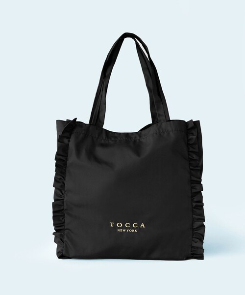 TOCCA(トッカ)の「TRIM WAVES SUBBAG サブバッグ(エコバッグ/サブバッグ・レディース・ネイビー系/スカイブルー系/ブラック系/ローズ/カーキ/ターコイズブルー/オレンジ/ベージュ系/ブラック系5・F)」の2枚目の写真