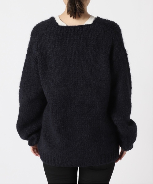 TRICOTS JEAN MARC(トリコットジーンマルク)の「《追加2》別注【TRICOTS JEANMARC】ボタン付きカーディガン(カーディガン/ボレロ・レディース・チャコールグレー/グレー/ブルー/オレンジ・FREE)」の7枚目の写真