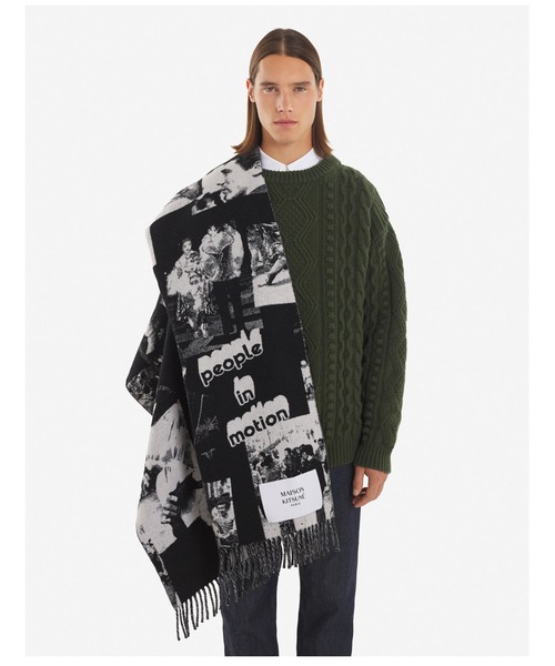 Maison Kitsune（メゾンキツネ）の「OLY PHOTOGRAPH BLANKET（その他・メンズ・ブラック・U）」の4枚目の写真