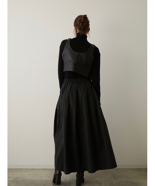 LA PEAU DE GEM（ラポドゥジェム）の「【LA PEAU DE GEM】4wayサッシュベルト付きボリュームスカート（スカート・レディース・ブラック・FREE）」の7枚目の写真