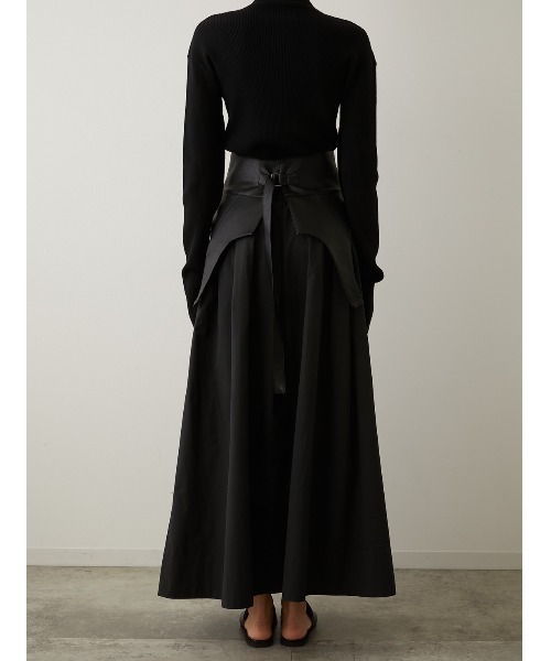 LA PEAU DE GEM（ラポドゥジェム）の「【LA PEAU DE GEM】4wayサッシュベルト付きボリュームスカート（スカート・レディース・ブラック・FREE）」の12枚目の写真