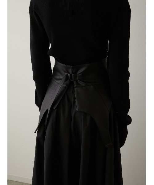 LA PEAU DE GEM（ラポドゥジェム）の「【LA PEAU DE GEM】4wayサッシュベルト付きボリュームスカート（スカート・レディース・ブラック・FREE）」の13枚目の写真