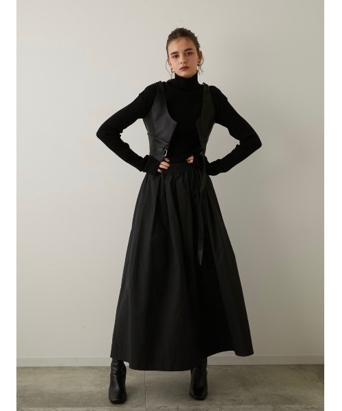 LA PEAU DE GEM（ラポドゥジェム）の「【LA PEAU DE GEM】4wayサッシュベルト付きボリュームスカート（スカート・レディース・ブラック・FREE）」の16枚目の写真