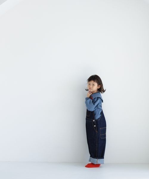 LOWRYS FARM（ローリーズファーム）の「ＣＯＮＥデニムオーバーオール　177896（サロペット/オーバーオール・キッズ・ワンウォッシュ・110cm/120cm/130cm/140cm/150cm）」の7枚目の写真