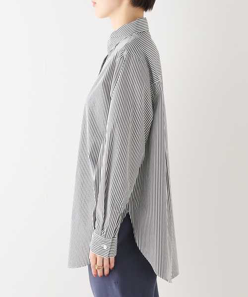 Spick & Span（スピックアンドスパン）の「スタンダードコットンシャツ（シャツ/ブラウス・レディース・ホワイト/サックスブルー/マルチ・FREE）」の14枚目の写真