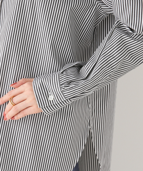 Spick & Span（スピックアンドスパン）の「スタンダードコットンシャツ（シャツ/ブラウス・レディース・ホワイト/サックスブルー/マルチ・FREE）」の19枚目の写真