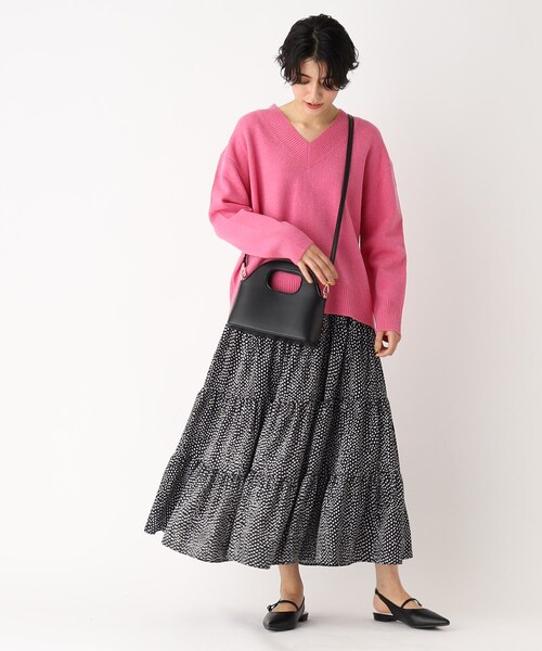 OPAQUE.CLIP（オペークドットクリップ）の「◆ホールハンドルミニバッグ【2WAY】（ショルダーバッグ・レディース・ブラック/オフホワイト/ピンク系・00）」の17枚目の写真