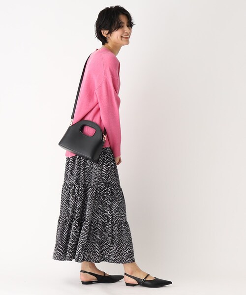 OPAQUE.CLIP（オペークドットクリップ）の「◆ホールハンドルミニバッグ【2WAY】（ショルダーバッグ・レディース・ブラック/オフホワイト/ピンク系・00）」の18枚目の写真
