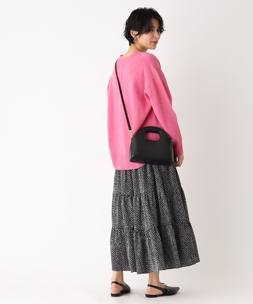OPAQUE.CLIP（オペークドットクリップ）の「◆ホールハンドルミニバッグ【2WAY】（ショルダーバッグ・レディース・ブラック/オフホワイト/ピンク系・00）」の19枚目の写真