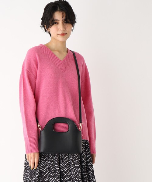 OPAQUE.CLIP（オペークドットクリップ）の「◆ホールハンドルミニバッグ【2WAY】（ショルダーバッグ・レディース・ブラック/オフホワイト/ピンク系・00）」の20枚目の写真