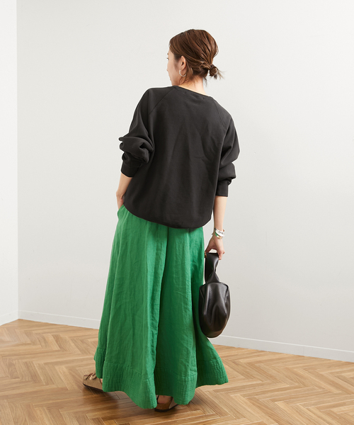 FRAMeWORK（フレームワーク）の「プレーンスウェット（スウェット・レディース・ブラック/ライトグリーン/サックスブルー・FREE）」の14枚目の写真