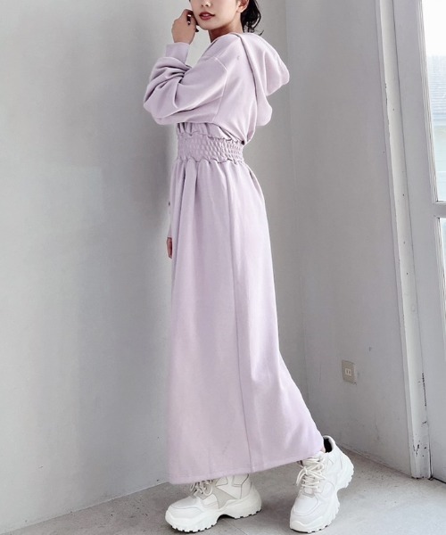 MIIA（ミーア）の「ロングパーカーワンピース（ワンピース）」 - WEAR