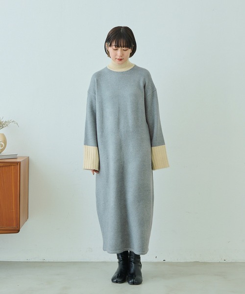【状態◎】THEATRE PRODUCTS シアタープロダクツ　ニットワンピース BROWN THEATRE PRODUCTS（ブラウンシアタープロダクツ）の「バイ