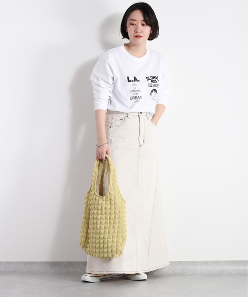 cepo（セポ）の「ポコポコトートバッグ（トートバッグ・レディース・オフホワイト/ブラック/イエロー・FREE）」の9枚目の写真