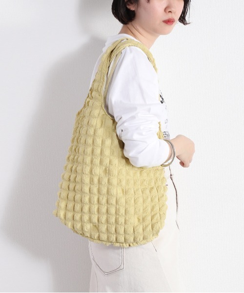 cepo（セポ）の「ポコポコトートバッグ（トートバッグ・レディース・オフホワイト/ブラック/イエロー・FREE）」の18枚目の写真