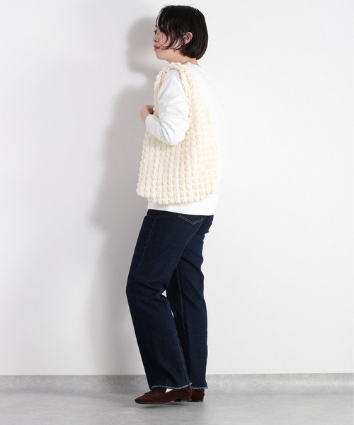 cepo（セポ）の「ポコポコトートバッグ（トートバッグ・レディース・オフホワイト/ブラック/イエロー・FREE）」の15枚目の写真