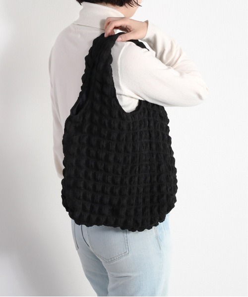 cepo（セポ）の「ポコポコトートバッグ（トートバッグ・レディース・オフホワイト/ブラック/イエロー・FREE）」の6枚目の写真