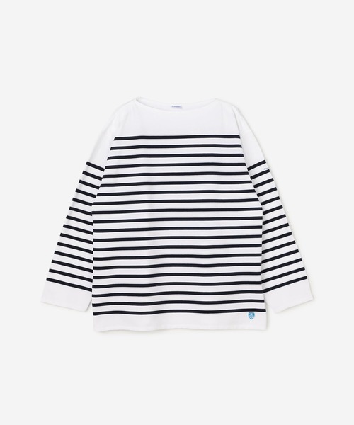 ORCIVAL(オーシバル)の「ORCIVAL | オーバーサイズ ラッセルフレンチセーラーTシャツ MEN(Tシャツ/カットソー・メンズ・ブルー系その他/グレー系その他/ブルー系その他5・7/8)」の3枚目の写真