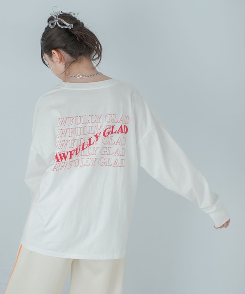 repipi armario(レピピ アルマリオ)の「BACKロゴBIGロンT(Tシャツ/カットソー・キッズ・ホワイト系その他/サックスブルー/ホワイト系その他2・SMALL/MEDIUM/LARGE)」の1枚目の写真