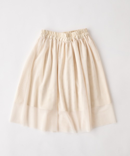 CIAOPANIC TYPY（チャオパニックティピー）の「【KIDS】Wチュールスカート（スカート・キッズ・ブラック/アイボリー・S/M/L/XL/XXL）」の15枚目の写真