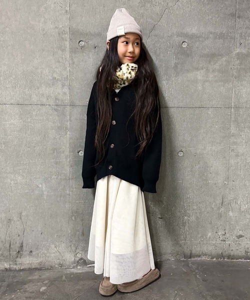 CIAOPANIC TYPY（チャオパニックティピー）の「【KIDS】Wチュールスカート（スカート・キッズ・ブラック/アイボリー・S/M/L/XL/XXL）」の11枚目の写真