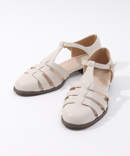 ikka(イッカ)の「ラウンドトゥグルカサンダル(サンダル・レディース・ブラック/オフホワイト・M/L)」の3枚目の写真